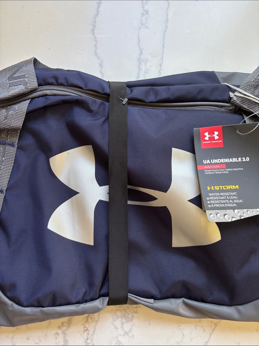 Under Armour Navy and Gray UA 3.0 Medium Performance Travel Duffle